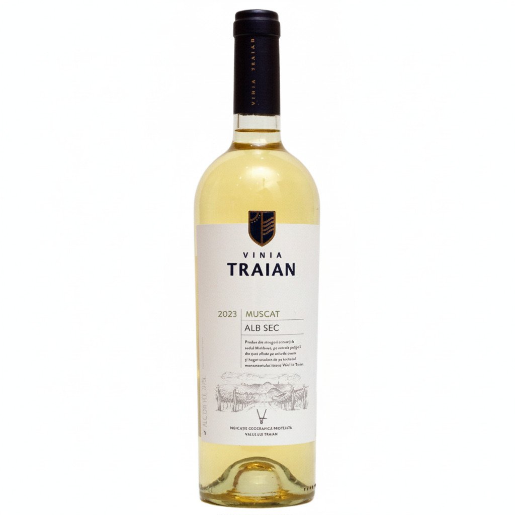 Vinia Traian - Muscat -  Alb - 0.75l